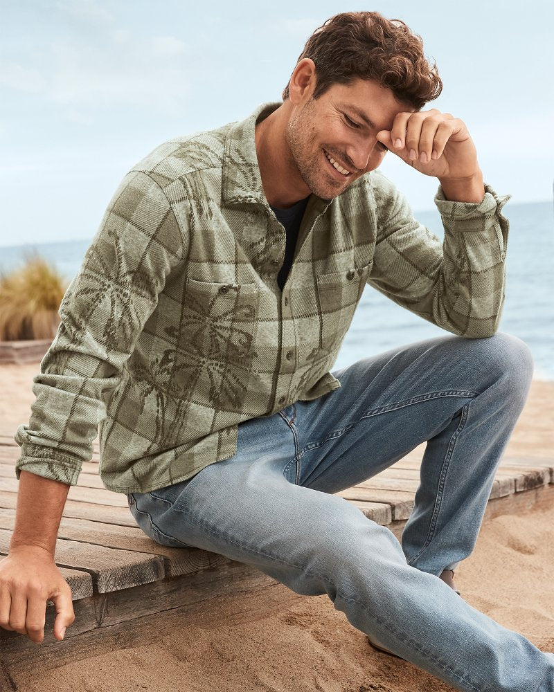Big & Tall Fireside Palm Springs Stretch Flannel Shirt