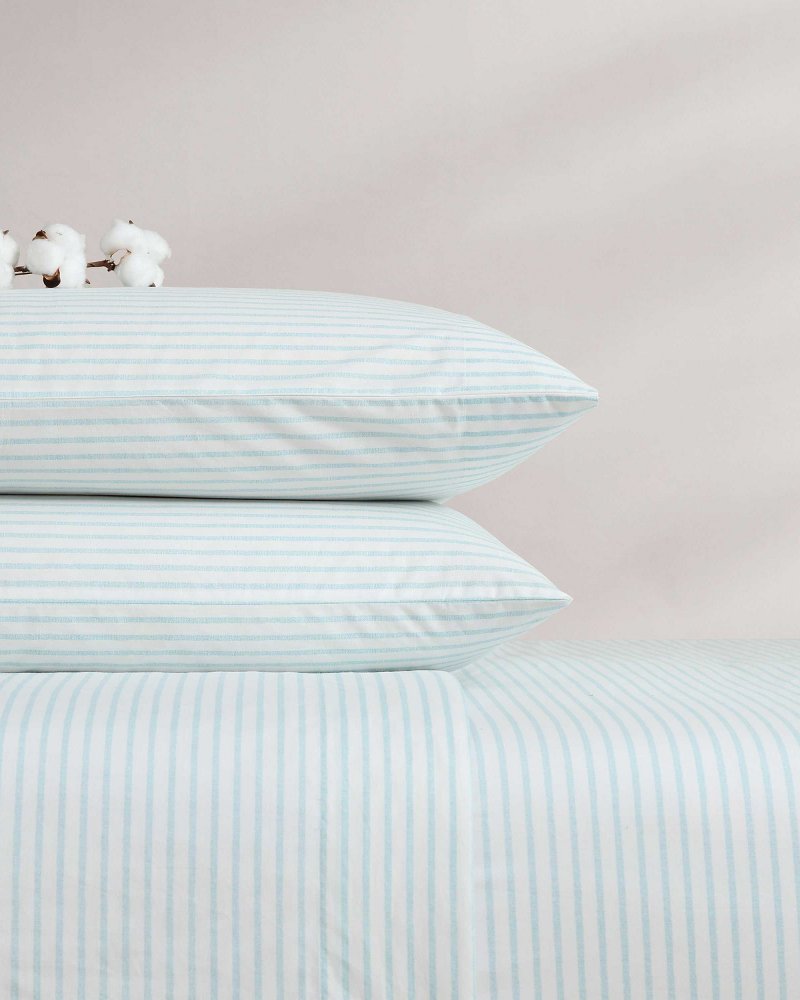 Cool Beach Stripe 4-Piece Queen Sheet Set