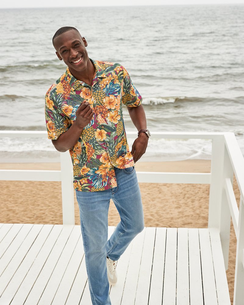 Coconut Point Sunset Canopy IslandZone® Camp Shirt