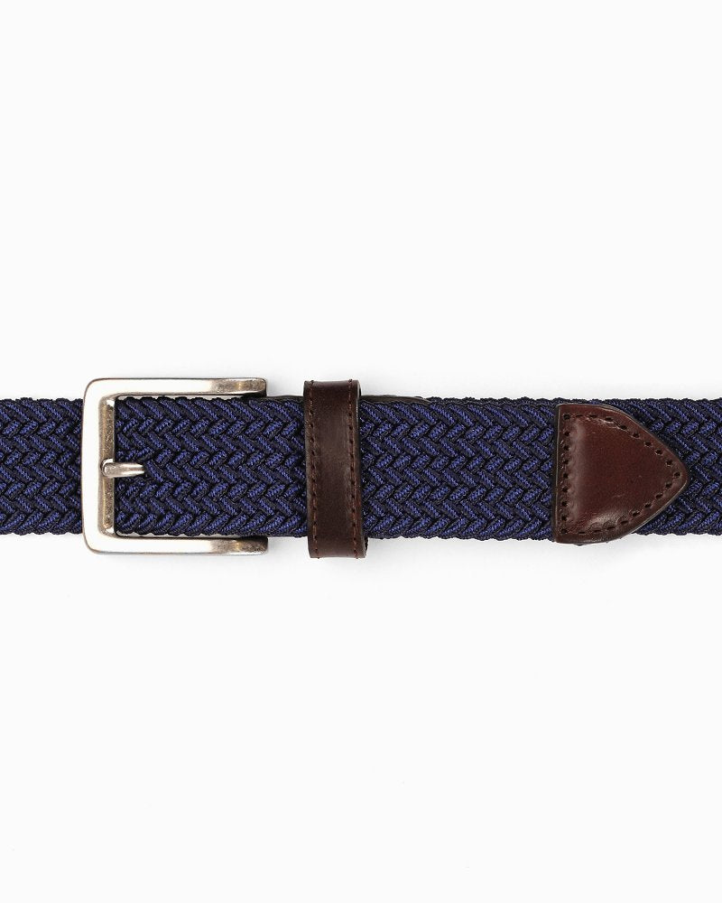 Two-Tone Stretch Webbed Belt