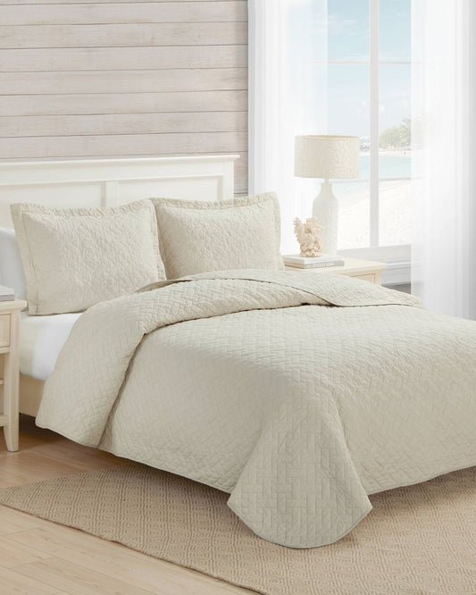Raffia Solid 2-Piece Twin Quilt Set