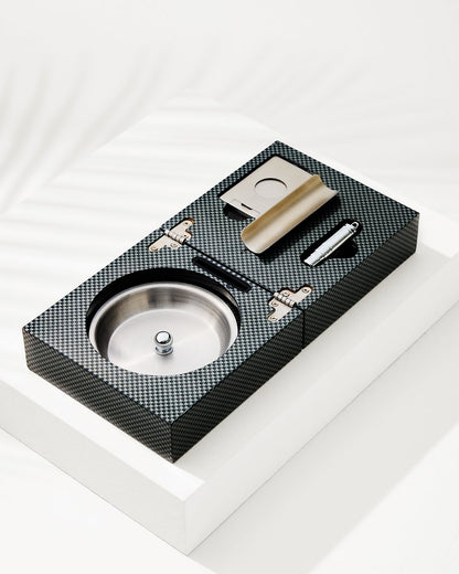 Cigar Accessories & Folding Ashtray Set