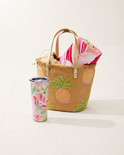Flamingo Pineapple Beach Towel