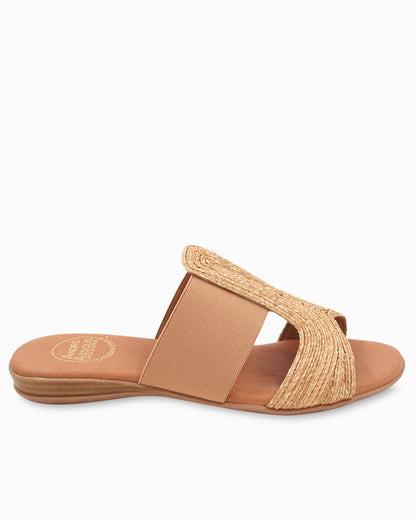 André Assous Noor Raffia Stretch Sandals