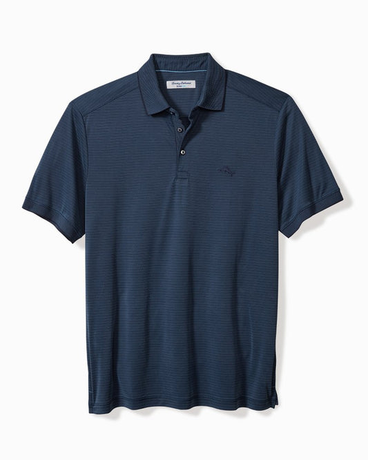 Big & Tall Bay Stripe IslandZone® Polo
