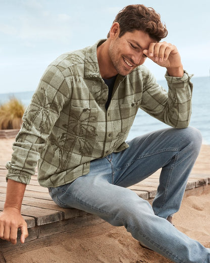 Big & Tall Fireside Palm Springs Stretch Flannel Shirt