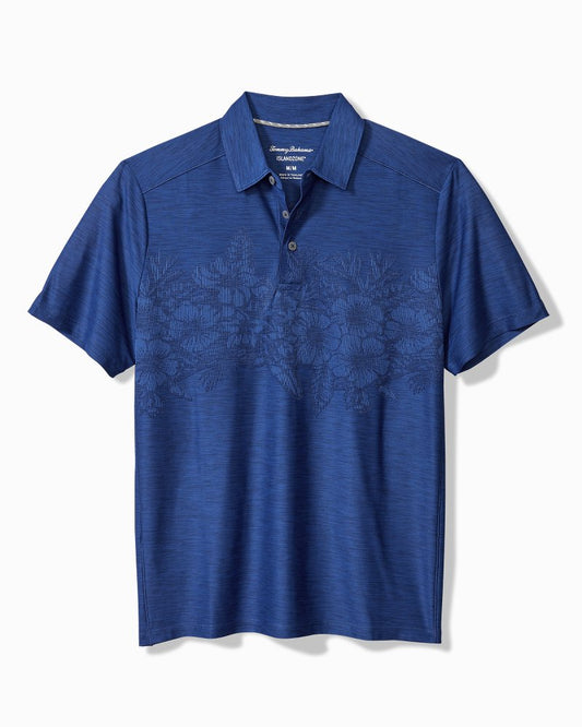 Big & Tall Palm Coast Hibiscus Border IslandZone® Polo