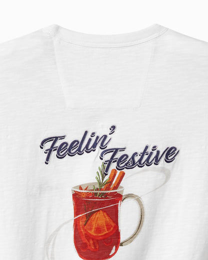 Big & Tall Feelin' Festive Long-Sleeve Lux T-Shirt