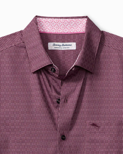 Big & Tall Sarasota Stretch Ventura Isles IslandZone® Stripe Shirt