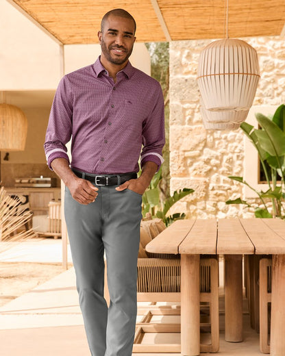 Big & Tall Sarasota Stretch Ventura Isles IslandZone® Stripe Shirt