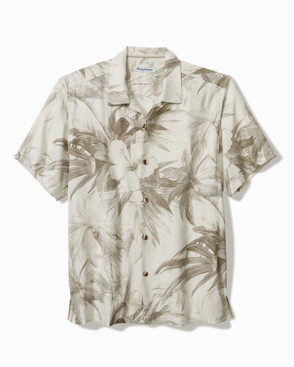 Big & Tall Flora Oasis IslandZone® Camp Shirt