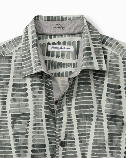 Big & Tall Boardwalk Blues Silk Camp Shirt