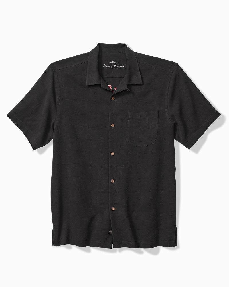 Big & Tall Vegas State of Mind Silk Camp Shirt