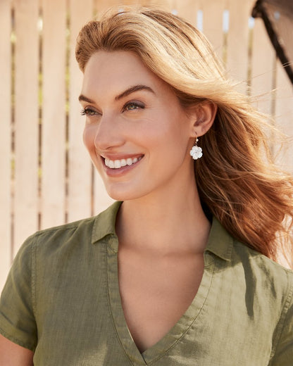 Island Essence Hibiscus Drop Earrings
