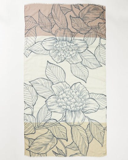 Block Bouquet Wrap Scarf
