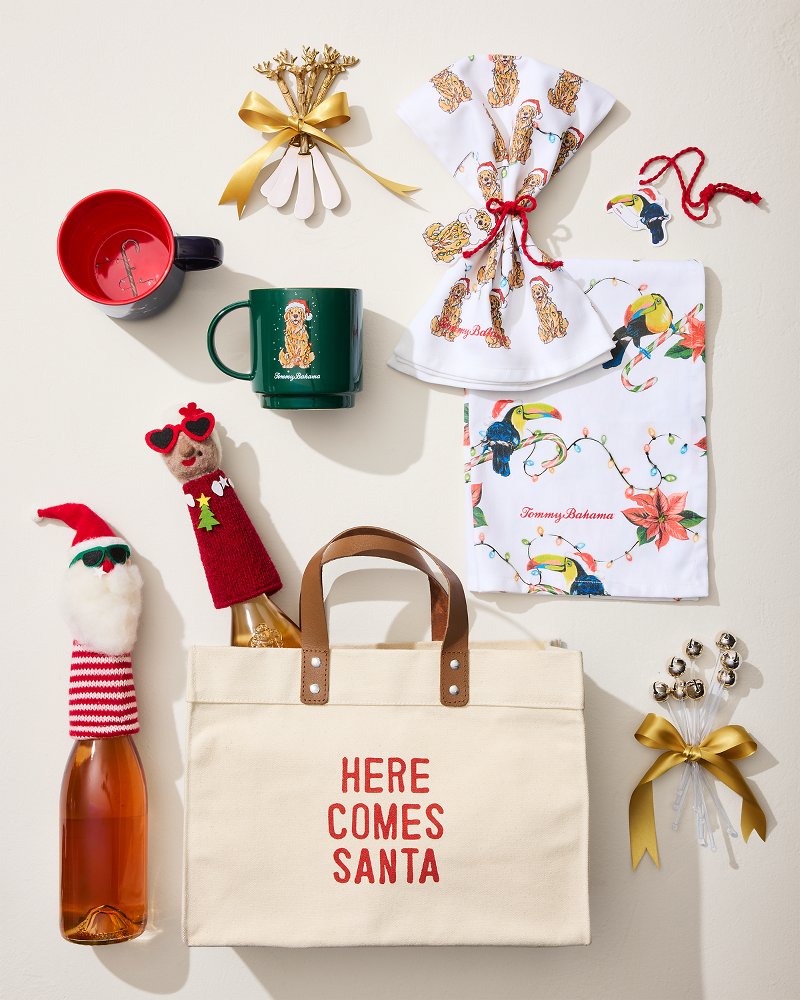 Santa & Mrs. Claus Bottle Topper Set
