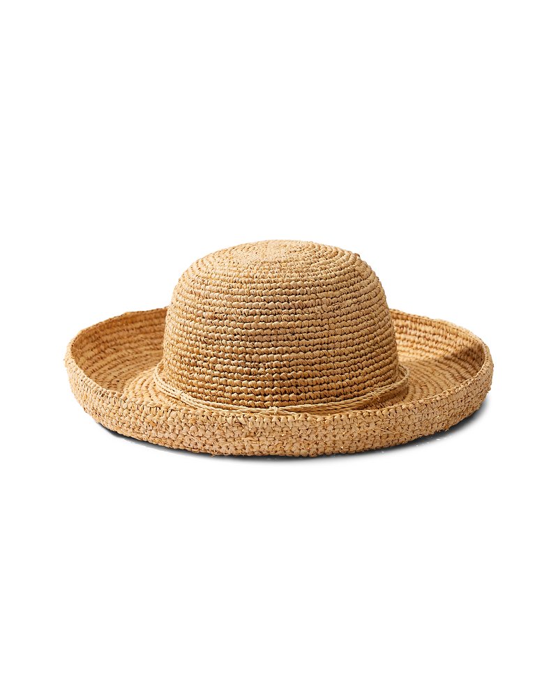 Maria Packable Raffia Upturn Hat