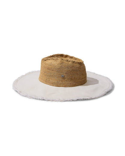 Melissa Lux Fringe Raffia Hat