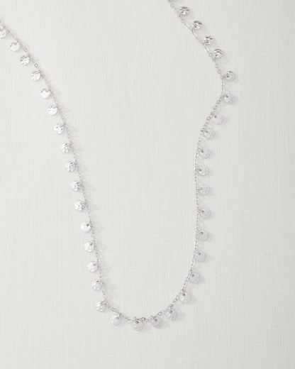 Marco Island Textured Disc Station Necklace