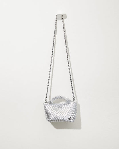 Tiny Mini Woven Crossbody Tote