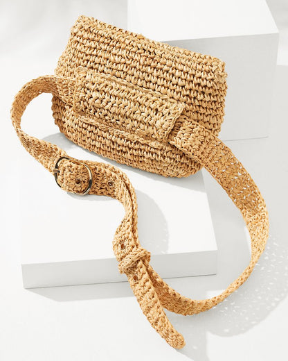 5-in-1 Raffia Belt Bag