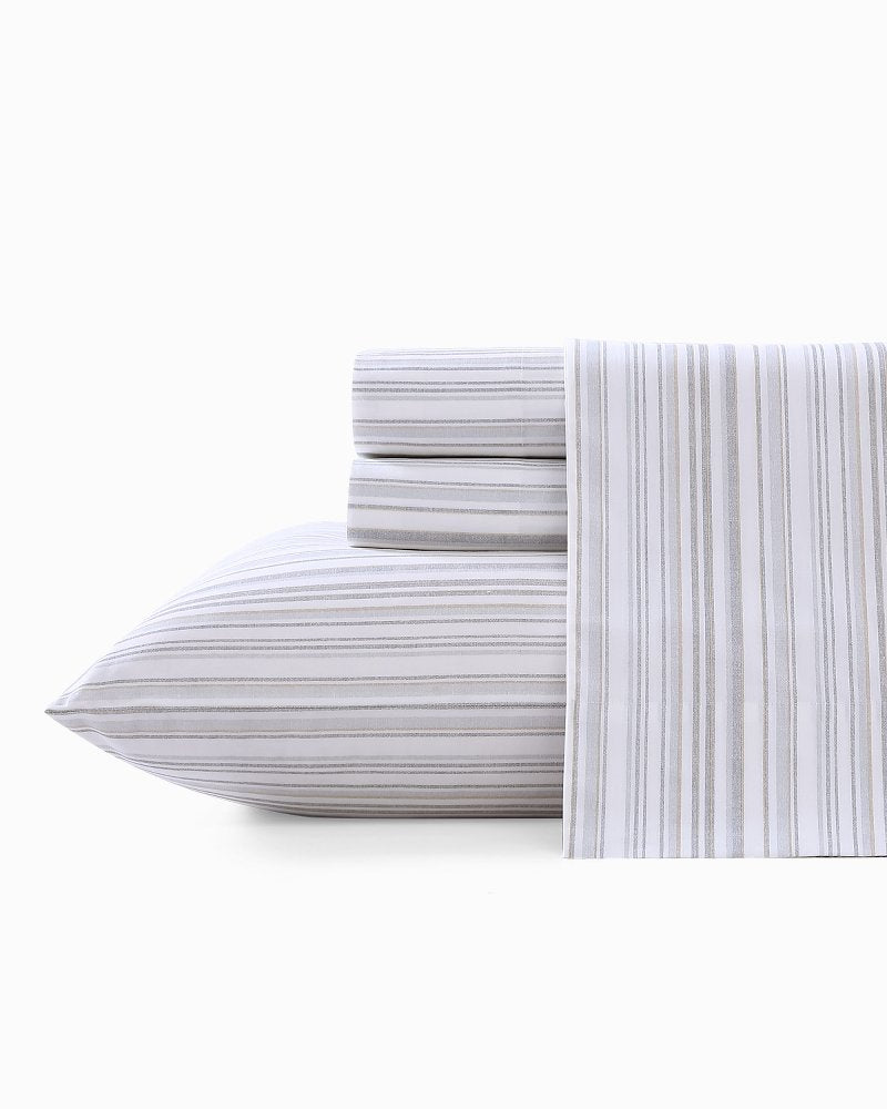 Kahanu Stripe 4-Piece King Sheet Set