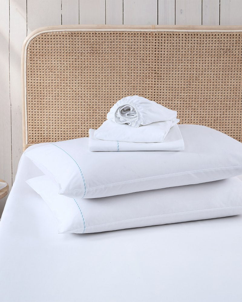 Solid 4-Piece King Sheet Set - Blue