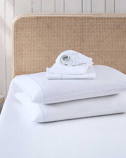 Solid 4-Piece King Sheet Set - Blue