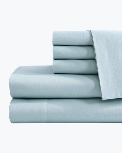 Solid Sateen 6-Piece King Sheet Set