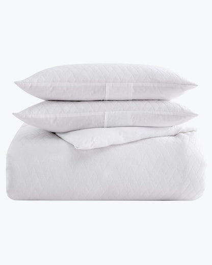 Wicker Woven 3-Piece King Comforter Set