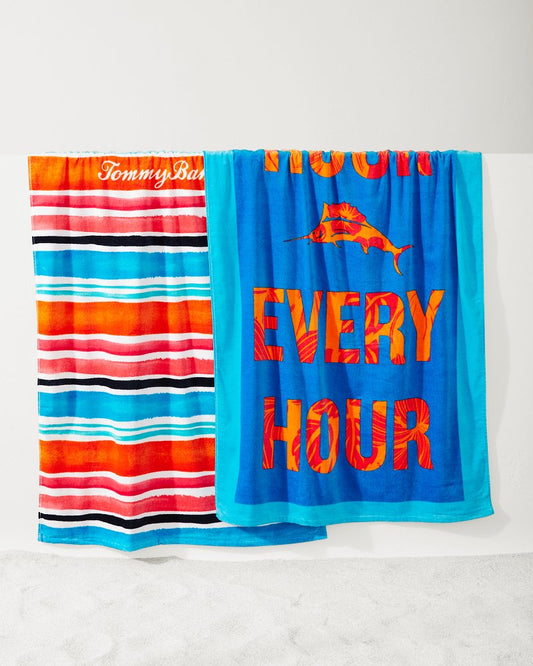 Cape Coral & Happy Hour Beach Towels — Set of 2