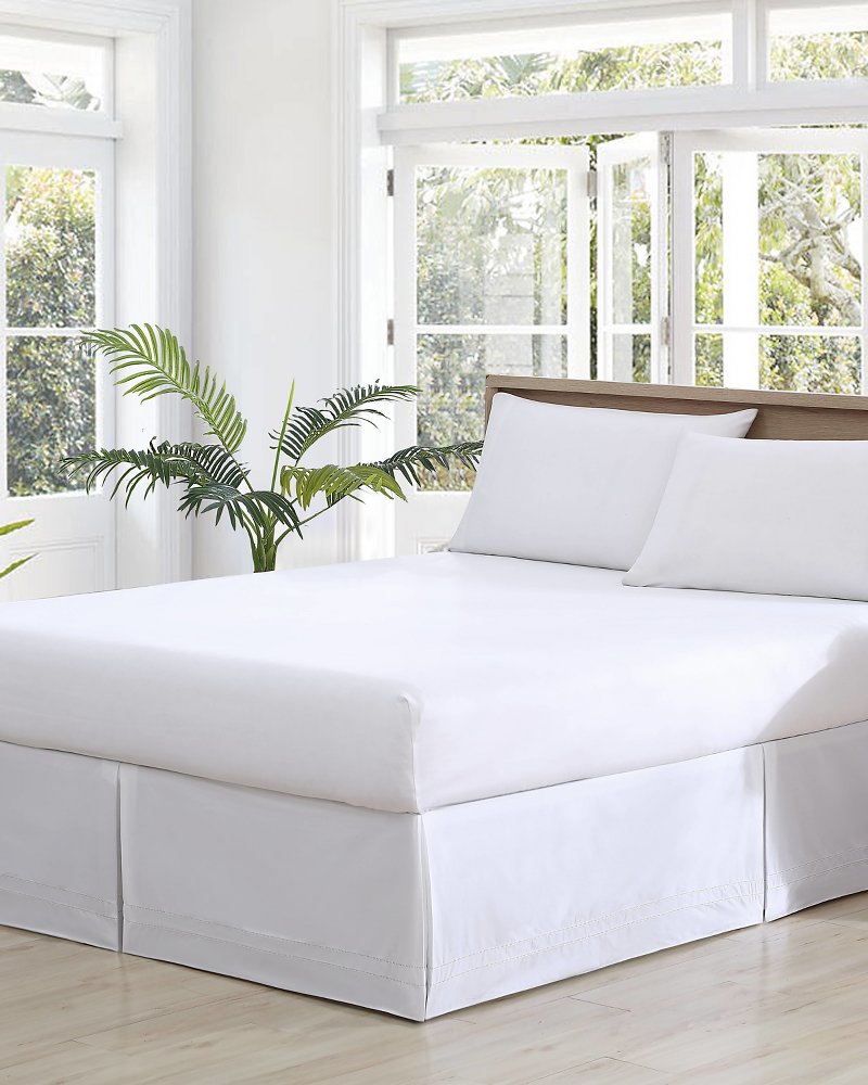 Solid Tailored King Bed Skirt