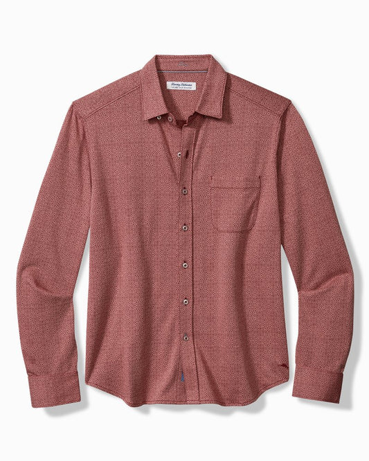 San Lucio Diamond Isles Knit Stretch Shirt