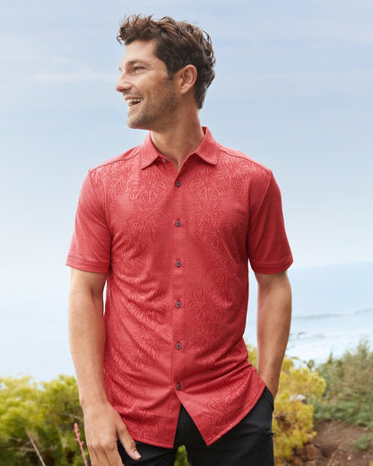Palm Coast Cascade Vines IslandZone® Knit Shirt