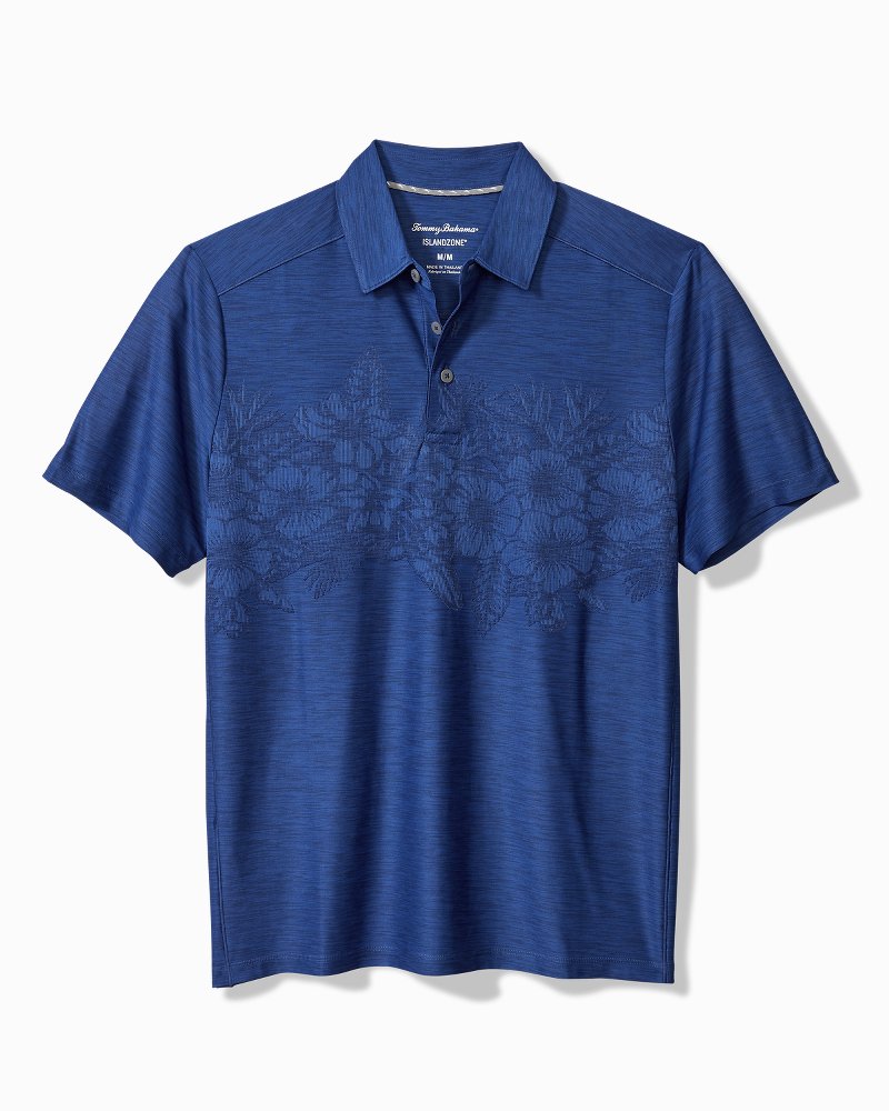 Palm Coast Hibiscus Border IslandZone® Polo