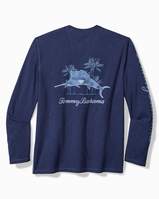 Azul Palms Long-Sleeve Lux T-Shirt