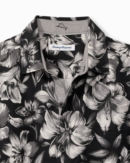 Hibiscus Hideaway Silk Camp Shirt