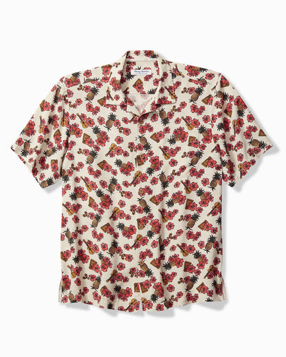 Veracruz Cay Ukelele Blooms Short-Sleeve Shirt
