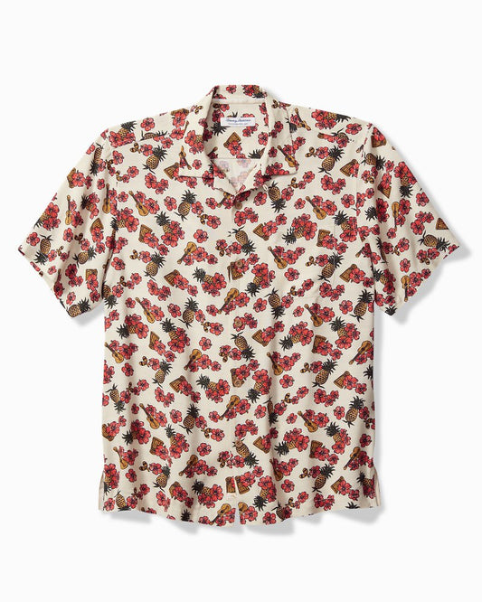 Veracruz Cay Ukelele Blooms Short-Sleeve Shirt