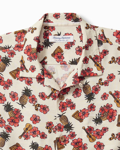 Veracruz Cay Ukelele Blooms Short-Sleeve Shirt