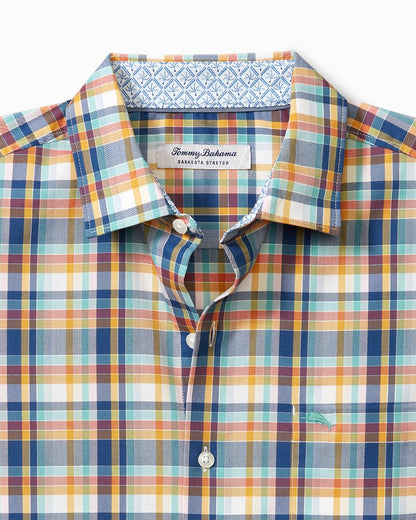 Sarasota Stretch Grenada Check IslandZone® Shirt