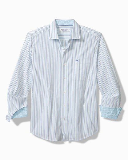 Sarasota Stretch Marina Stripe IslandZone® Shirt