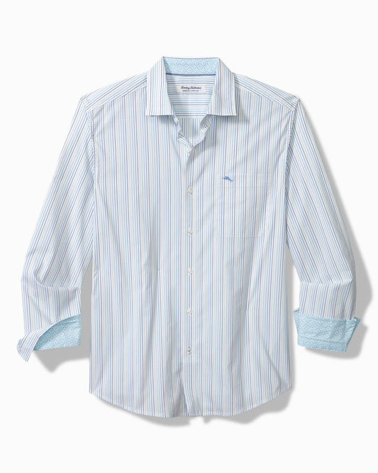 Sarasota Stretch Marina Stripe IslandZone® Shirt