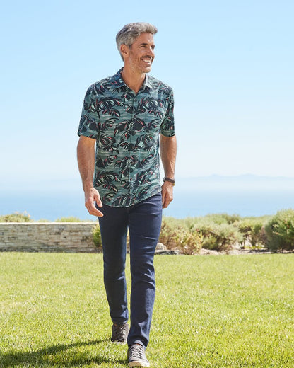 Tortola Verde Fronds Short-Sleeve Shirt