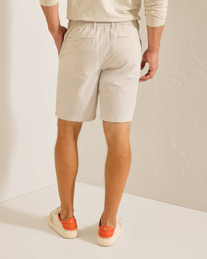 Nova Wave Seersucker Sand Stripe 9-Inch Shorts