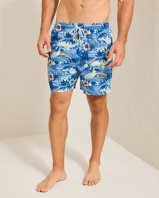 Naples Ocean Echoes 6-Inch Swim Trunks