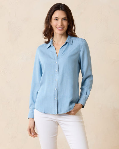 Chambray All Day Long-Sleeve Shirt
