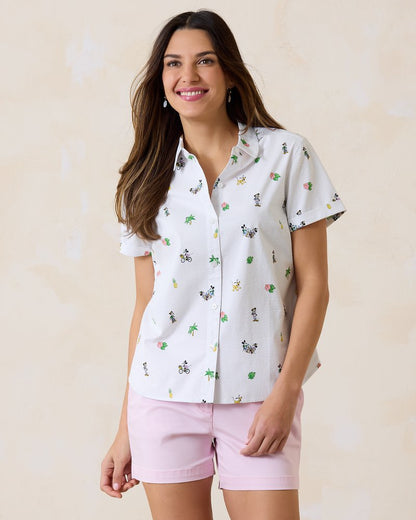 Disney Nova Wave Beach Cruiser Camp Shirt
