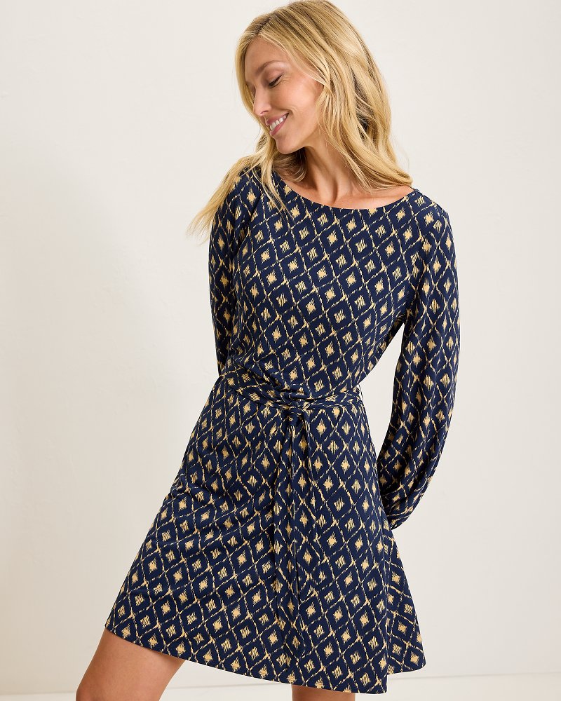 Diamond Cay Long-Sleeve Dress