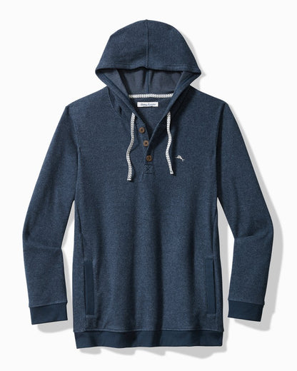 Big & Tall Textured Twill Stripe Hoodie